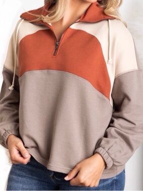 Staccato Colorblock Half-zip top